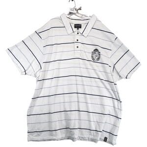 Nautica Jeans Co Striped Polo Shirt Men's 5X Big Short Sleeve Embroidered Crest
